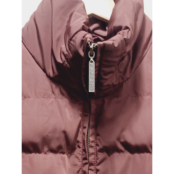 Occupied Burgundy Puffer Jacket  Women's  Large - Picture 3 of 6